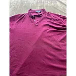 Polo Ralph Lauren‎ Shirt Mens XXL Purple Short Sleeve Classic Cotton Small Pony